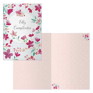 Dohe Pack de 6 Tarjetas de Felicitacion de Cumpleaños - 11.5x17cm - Impresion a Todo Color - Estampaciones con Pelicula de Color - Estampacion en Seco