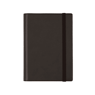 Finocam Duoband Agenda con Bloc de Notas en Catalan - Anual 2026 - Formato E5 - 130x15x192mm - Semana Vista Horizontal - Color Negro