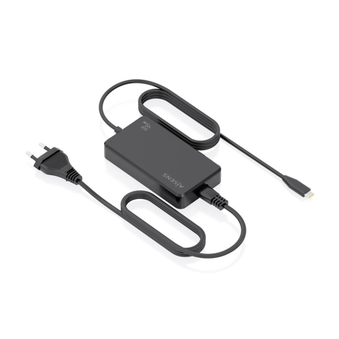 Aisens Cargador de Portatil GaN USB-C/PD 45W - Cable de 1.80m - Color Negro 1