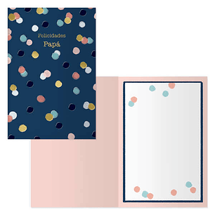 Dohe Pack de 6 Tarjetas de Felicitacion Dia del Padre - 11.5x17cm - Impresion a Todo Color - Estampaciones con Pelicula de Color - Papel Offset Blanco