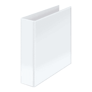 Dohe Carpeta Canguro Basic A4 - 4 Anillas Mixtas 65mm - Bolsa en Lomo y Portada - Carton Forrado - Color Blanco