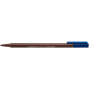 Staedtler Triplus Color 323 Rotulador de Punta Fina - Trazo 1mm Aprox - Tinta Base de Agua - Color Marron Tabaco