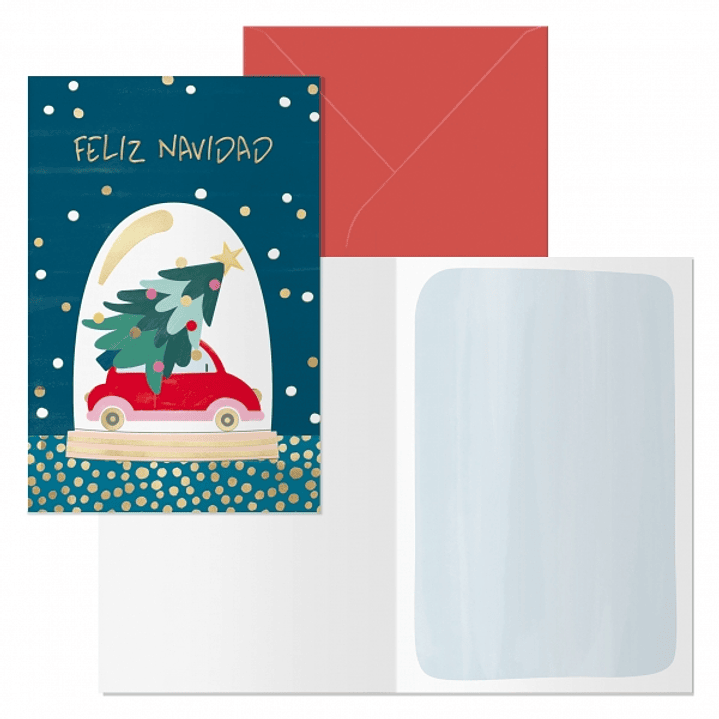 Dohe Beetle Pack de 6 Tarjetas de Felicitacion Navideña con Sobre - Tamaño Cerrada 11.5x17cm, Abierta 23x17cm - Papel Offset - Impresas a todo Color 1