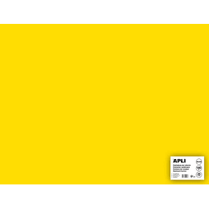 Apli Cartulina Amarilla 50 x 65cm 170g 25 Hojas