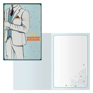 Dohe Pack de 6 Tarjetas de Felicitacion Dia del Padre - 11.5x17cm - Impresion a Todo Color - Estampaciones con Pelicula de Color - Estampacion en Seco