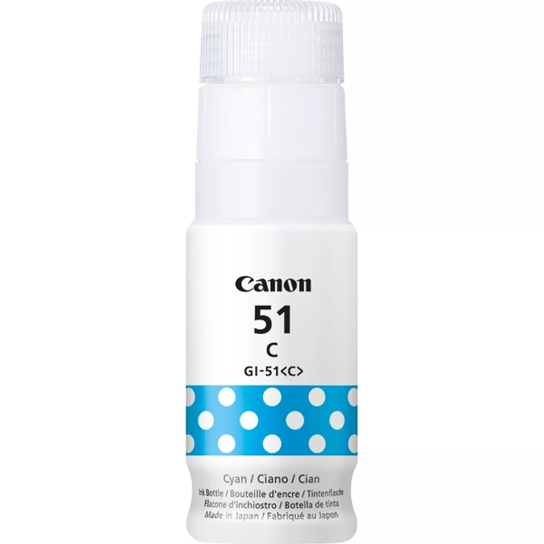 Canon GI51 Cyan Botella de Tinta Original - GI51C/4546C001 1