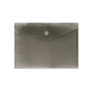 Sobre Portadocumentos A4 - Cierre de Velcro - Fabricado en Polipropileno - Medidas 325x230mm - Negro Transparente