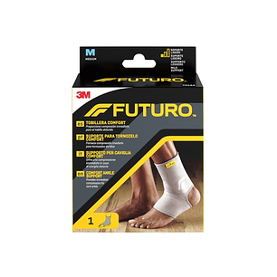 Futuro Comfort Tobillera - Talla M (31.8 - 38.1cm) - Transpirable - Elastico - Color Gris