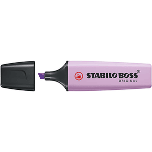 Stabilo Boss 70 Pastel Rotulador Marcador Fluorescente - Trazo entre 2 y 5mm - Recargable - Tinta con Base de Agua - Color Brisa Violeta