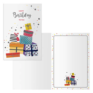 Dohe Pack de 6 Tarjetas de Felicitacion de Cumpleaños - 11.5x17cm - Impresion a Todo Color - Estampaciones con Pelicula de Color - Estampacion en Seco