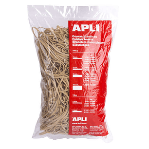Apli Gomas Elasticas de Caucho Natural - Ø 160 x 3mm - Gran Elasticidad y Resistencia - 1kg de Contenido