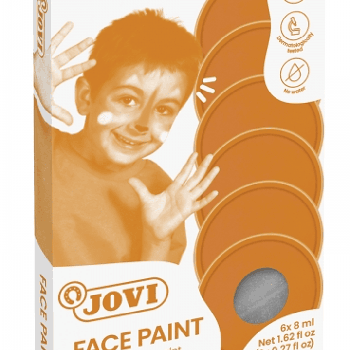 Jovi Estuche de 6 Botes Maquillaje Crema - Hipoalergenico - Base Grasa - Facil Aplicacion - Gran Cobertura - Colores Mezclables - sin Parabenos - Reti 1