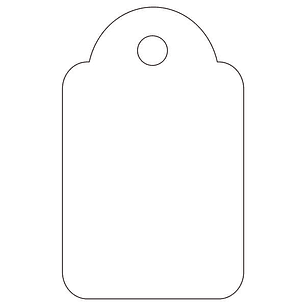 Apli Pack de 1.000 Etiquetas Colgantes 18x29mm - Agujero Preperforado e Hilo de Poliester Ajustable - Color Blanco