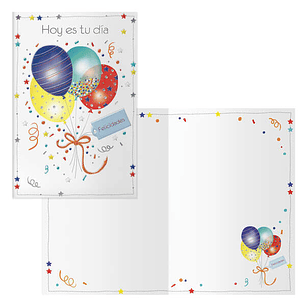 Dohe Pack de 6 Tarjetas de Felicitacion de Cumpleaños - 11.5x17cm - Impresas a Todo Color - Estampaciones con Pelicula de Color - Estampacion en Seco 