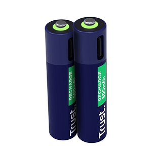 Trust Pack de 2 Pilas Recargables 500 mAh AAA