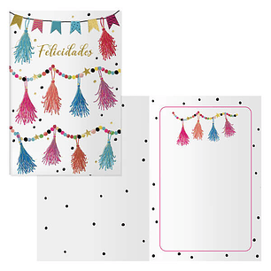 Dohe Pack de 6 Tarjetas de Felicitacion de Cumpleaños - 11.5x17cm - Impresas a Todo Color - Estampaciones con Pelicula de Color - Estampacion en Seco 