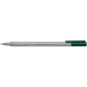 Staedtler Triplus Fineliner 334 Rotulador de Punta Fina - Trazo de 0.3mm - Tinta Base de Agua - Color Verde Oscuro