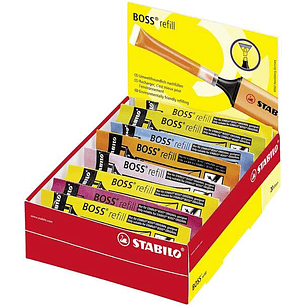 Stabilo Boss 70 Recarga de 3ml para Marcador Fluorescente - Tinta con Base de Agua - Colores Surtidos