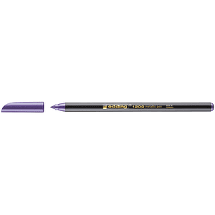 Edding 1200 Rotulador - Punta Redonda - Trazo 1mm - Tinta con Base de Agua - Color Violeta Metalizado
