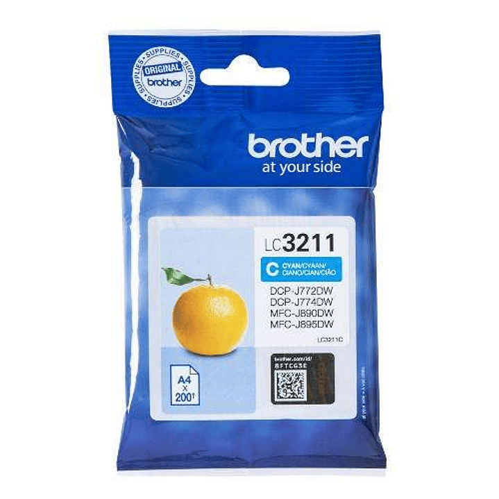Brother LC3211 Cyan Cartucho de Tinta Original - LC3211C 1