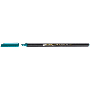 Edding 1200 Rotulador - Punta Redonda - Trazo 1mm - Tinta con Base de Agua - Color Verde Metalizado