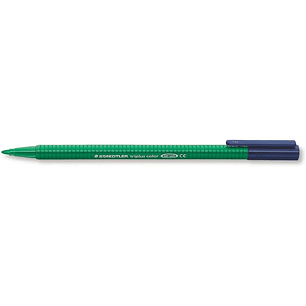 Staedtler Triplus Color 323 Rotulador de Punta Fina - Trazo 1mm Aprox - Tinta Base de Agua - Color Verde