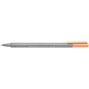 Staedtler Triplus Fineliner 334 Rotulador de Punta Fina - Trazo de 0.3mm - Tinta Base de Agua - Color Naranja Claro