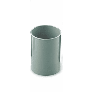 Faibo Cubilete Redondo 7.8x10cm - Fabricado en Poliestireno - 100% Reciclable - Color Gris