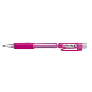 Pentel Fiesta II Portaminas HB 0.5mm con Goma - Incluye 2 Recargas - Grip de Goma - Diseño Ergonomico - Color Rosa