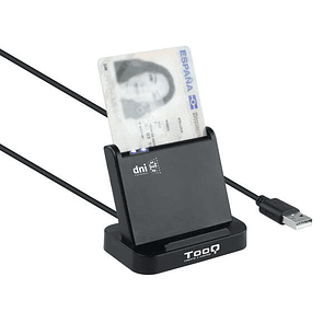 Tooq Lector de Tarjetas Inteligentes DNIe VISION USB 2.0 - Color Negro