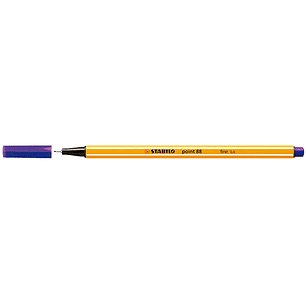 Stabilo Point 88 Rotulador de Punta Fina de Fibra - Trazo de 0.4 mm - Tinta con Base de Agua - Color Violeta