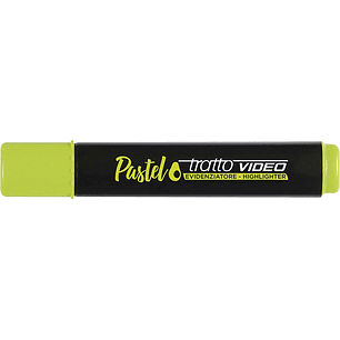 Tratto Video Pastel Marcador Fluorescente - Punta Biselada - Tinta al Agua - Secado Rapido - Color Verde Aguacate