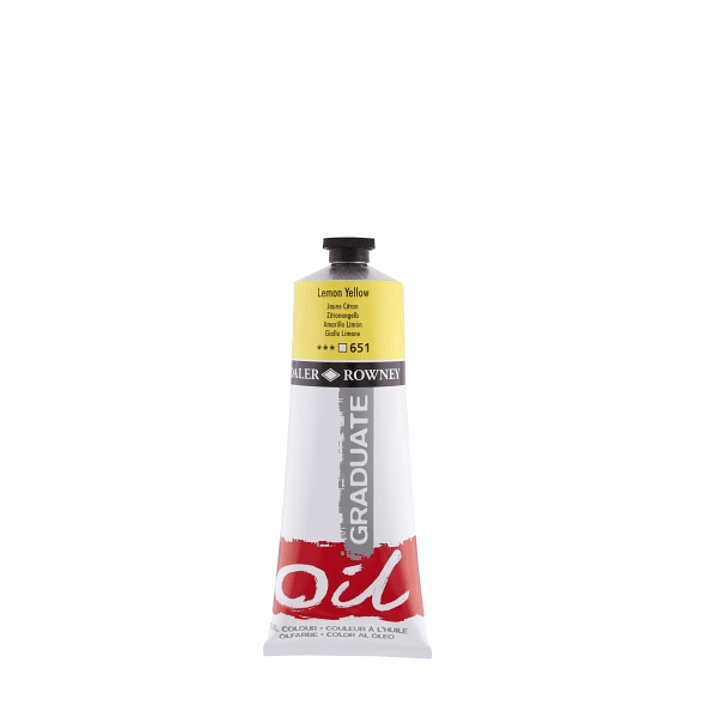 Daler Rowney Graduate Pintura al Oleo - Tubo de Aluminio - 220ml - Color Amarillo Limon 1