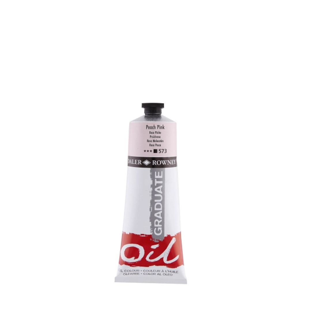 Daler Rowney Graduate Pintura al Oleo - Tubo de Aluminio - 220ml - Color Rosa Melocoton 1