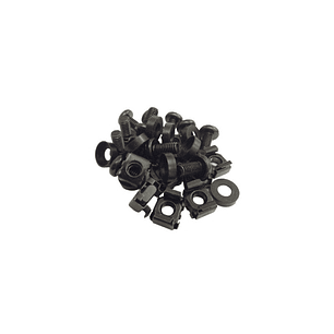 WP Pack de 20 Tornillos y Tuercas Enjauladas - Color Negro