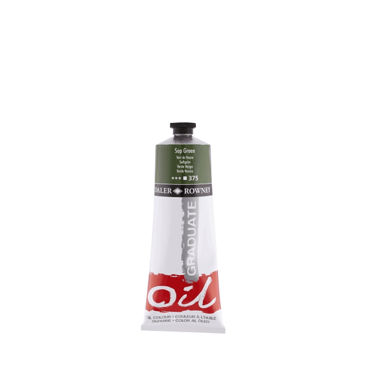 Daler Rowney Graduate Pintura al Oleo - Tubo de Aluminio - 220ml - Color Verde Vejiga 1