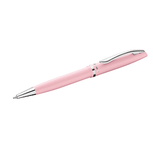 Pelikan Jazz Pastel Boligrafo con Mecanismo de Giro - Punta Mediana - Cuerpo Lacado - Recargable - Color Rosa Pastel