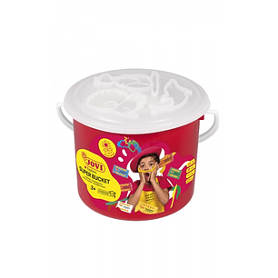 Jovi Super Bucket Pack 6 Pastillas de Plastilina 50gr + Accesorios - Pasta Vegetal - No Se Seca - sin Gluten - Inocua - Facil de Moldear - Ideal para 