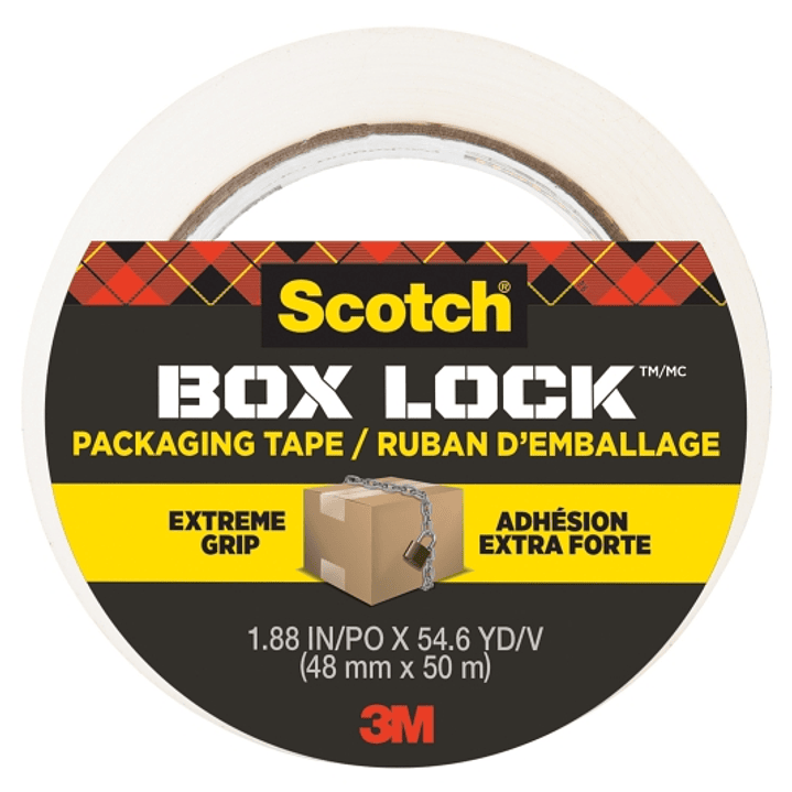 Scotch Box Lock Precinto de Embalaje - 48mm x 50m - Color Transparente 1