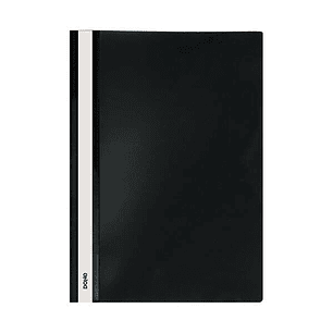 Dohe Dosier con Fastener de Polipropileno - Tamaño A4 - Cubierta Transparente y Trasera Opaca - Ideal para Organizar Documentos