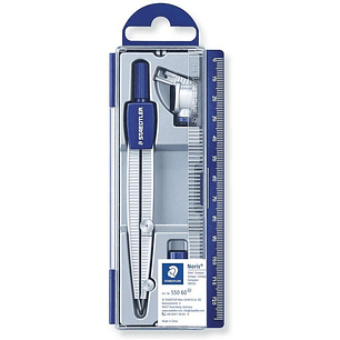 Staedtler Noris 550 60 Compas de Precision - Diametro Maximo 300mm - Para Iniciacion al Dibujo
