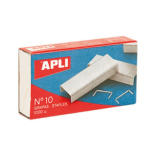 Apli Grapas Galvanizadas Plata Brillante 0.53mm - Precisas y Duraderas