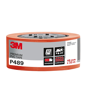 3M Cinta Adhesiva de PVC - 48mm x 33m - Alta Visibilidad - Color Naranja