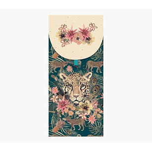 Pictura Tarjeta Money Cards - Tarjeta de Regalo Tipo Sobre - 9.6x21.3cm - Tematica Leopardo - Embolsada Individualmente - Incluido Sobre Blanco - Pape