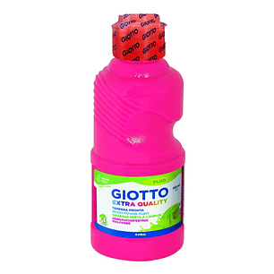 Giotto Extra Quality Fluo Tempera - 250ml - Lispa para el Uso - Botella Bio Pet - Color Rosa Fluorescente