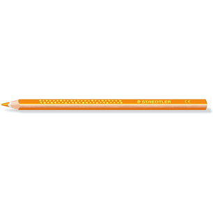 Staedtler Jumbo Noris 128 Lapiz Triangular de Color - Mina de 4mm - Resistencia a la Rotura - Diseño Ergonomico - Color Naranja