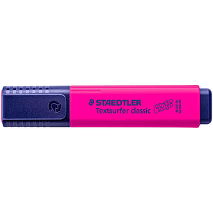 Staedtler Textsurfer Classic 364 Marcador Fluorescente - Punta Biselada 1 - 5mm Aprox - Secado Rapido - Color Magenta