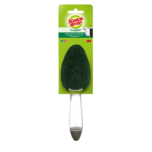 Scotch-Brite Classic Estropajo de Cocina con Mango - Color Verde Oscuro