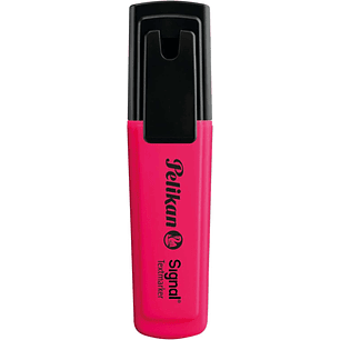 Pelikan Subrayador Textmarker Signal - Punta Biselada de 2.0mm - Tinta de Secado Rapido - Ideal para Resaltar Texto - Color Rosa Fluorescente