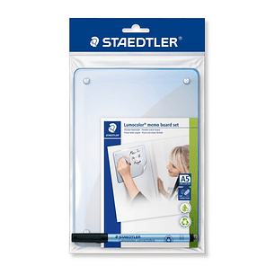 Staedtler Lumocolor 641 Lamina para Notas Flexible con Rotulador - Tamaño 210x148mm - Autoadhesivo - Limpieza en Seco